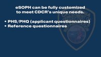 eSOPH Agency Spotlight - California Department of Corrections and Rehabilitation