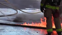 How to attack a semitrailer truck fire