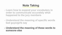 Report Writing: Note Taking