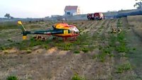 Firefighting helicopter in Portugal