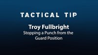 Tactical Tip: Stopping a punch from the guard position
