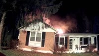 Helmet cam: House fire in Md.