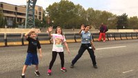 EMT and children dance 'Whip/Nae Nae'