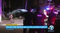Orange County Police Use PepperBall After Chase ABC 7 News Clip