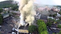 Drone video and radio traffic: Multi-alarm fire at Conn. restaurant