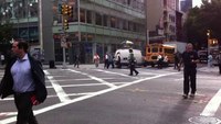 Female Manhattan cop dances while directing traffic