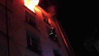 Scaling ladder rescue at Paris fire