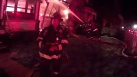 Helmet cam: Double Ind. house fire fully involved