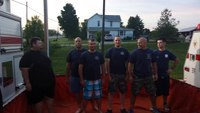 Ohio firefighters accept cold water challenge