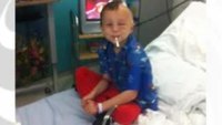 Five-year-old boy thanks air ambulance crew