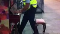 Officer entertains with piano
