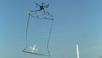 Japan's police drone catches a quadcopter
