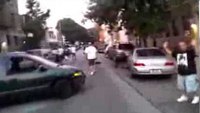 Car thief tries to escape police