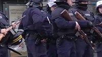 Raw: French police swarm near hostage situation