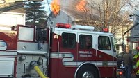 Raw video and radio traffic: NJ house fire with mayday