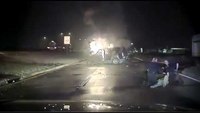 2 Texas cops rescue driver from burning SUV