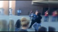 Colo. cop hit while breaking up school fight