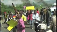 Protestors burn Kenya's sole fire truck