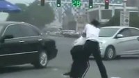 Women officers fist fight in traffic