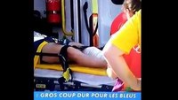 Medics drop Olympic gymnast who broke his leg upon landing