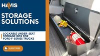 Lockable Under-Seat Storage Box for Ford F-Series Trucks