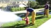 Fire hydrant opening demo