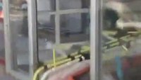 Medics accidentally smash patient on stretcher into door 