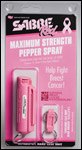Pink Pepper Spray Keychain by SABRE Red
