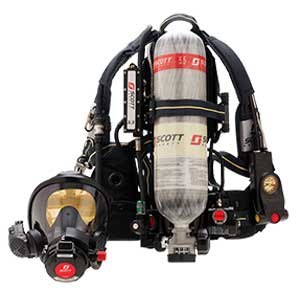 Scott Safety's 5.5 AIR-PAK SCBA's slimmer profile allows for improved mobility and flexibility and reduces entanglement hazards. 