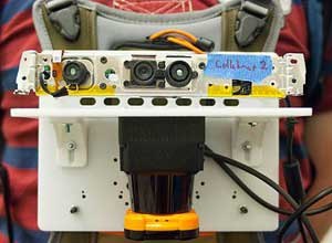 Photo MIT
This new device maps a person's surroundings in real time and may help firefighters rescue people trapped in buildings. 