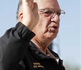 Maricopa County Sheriff Joe Arpaio is fighting two lawsuits against him, denying the charges and saying his patrols are within the law.