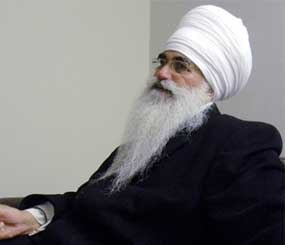 In this March 2012 photo provided by his family, Punjab Singh poses at a Sikh temple in Glen Rock, N.J. (AP Image)
