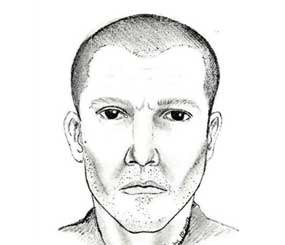 This image released by Michigan State Police shows drawing of a man suspected in a series of shootings over the past week over a three-county area of southeastern Michigan.