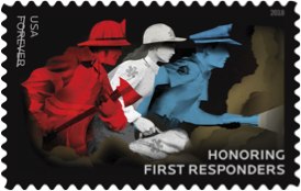 The United States Postal Service will release the new stamp honoring first responders at a dedication ceremony on Sept. 13. (Photo/USPS)