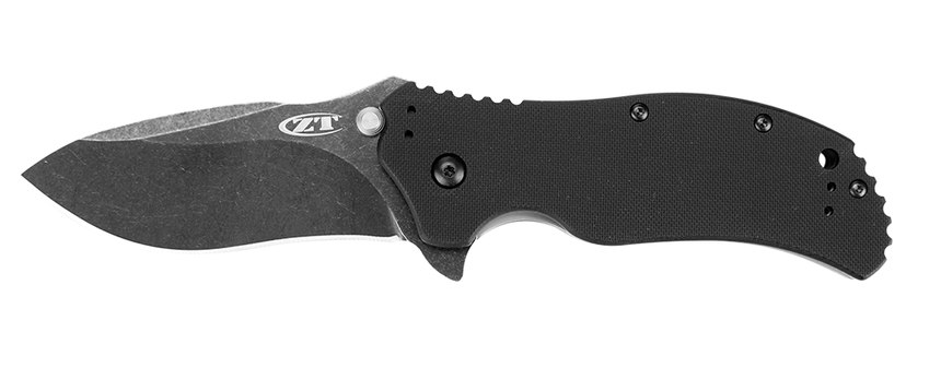 The 0350BW from ZT Knives can be opened easily with one hand when time is of the essence, thanks to the SpeedSafe assisted opening mechanism.