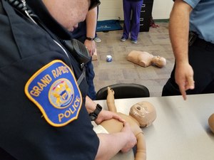 Part of the group's focus is devoted to addressing emergencies and what students can do to summon help, provide basic first aid and render CPR or AED assistance. 