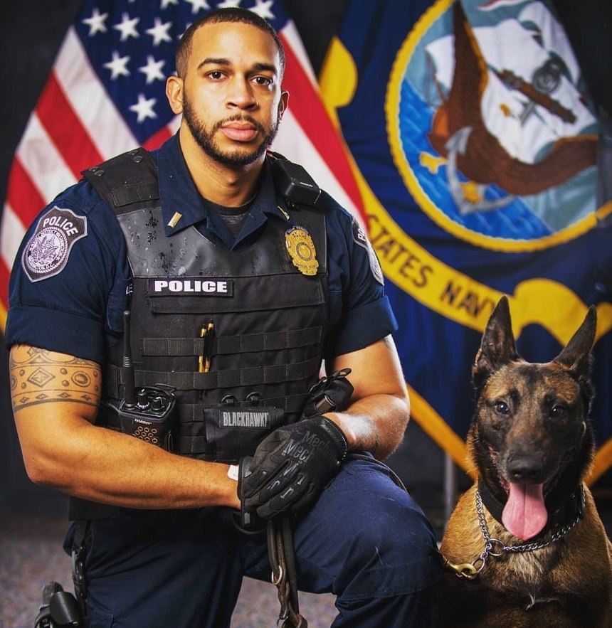 Leo and military working dog Ivan were reunited by Mission K9 Rescue in 2019.