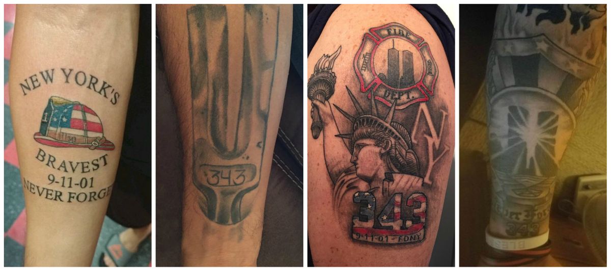 Never forget Firefighters commemorate 911 with tattoos