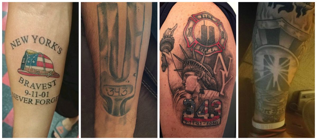 Never forget Firefighters commemorate 911 with tattoos