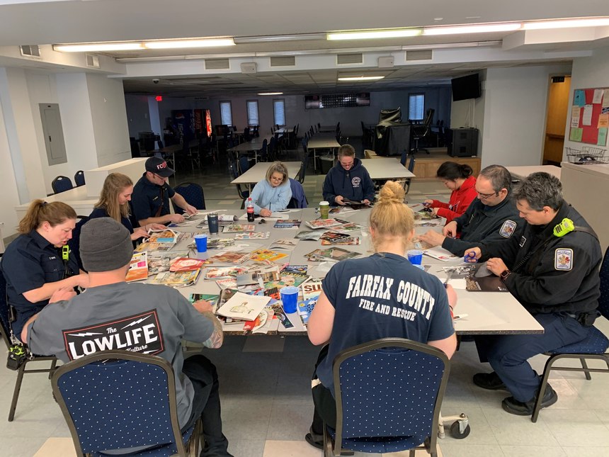 Ashes2Art started in coordination with Fairfax County Fire Department, but has since become an independent nonprofit organization that offers services to agencies throughout the region.