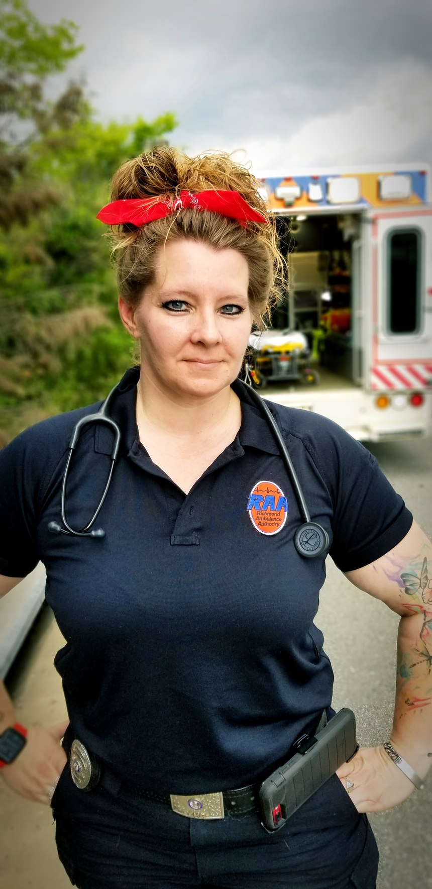EMT April O'Quinn was selected as part of the American Girl "Heroes With Heart" contest.
