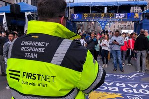 FirstNet-provided photos for Boston Marathon: Boston Marathon and Boston Strong FirstNet Talk Group.