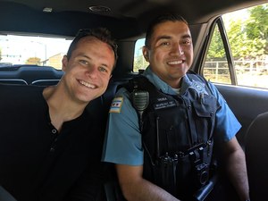 The author with Officer Vera. (image/GovX)