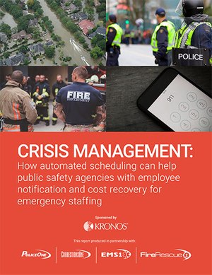 Download the free white paper to learn how automated scheduling technology can help your agency get the right employees on scene during a crisis.