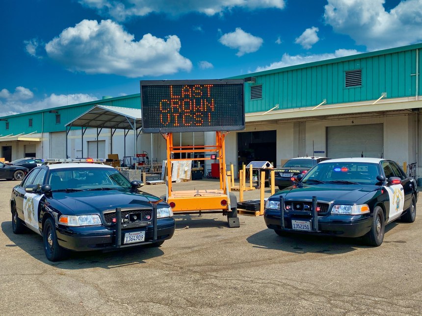 The California Highway Patrol says goodbye to its last "Crown Vics" before officially retiring the iconic model. (Photo/California Highway Patrol)