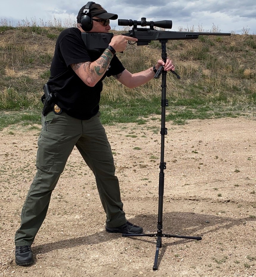 Even at my height of 6’3” the Overwatch Commander comfortably provided shooting stability.
