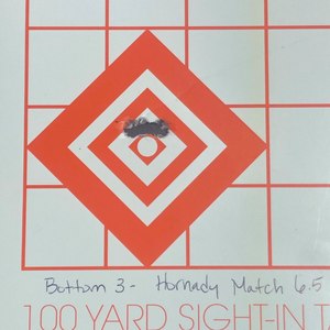 Without a doubt, the best group was just over a quarter-inch at 100 yards.
