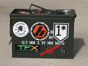The ubiquitous ammo can was an inexpensive yet hardy form of Tupperware for my patrol car. I had a few in different colors to help me quickly recall their contents.