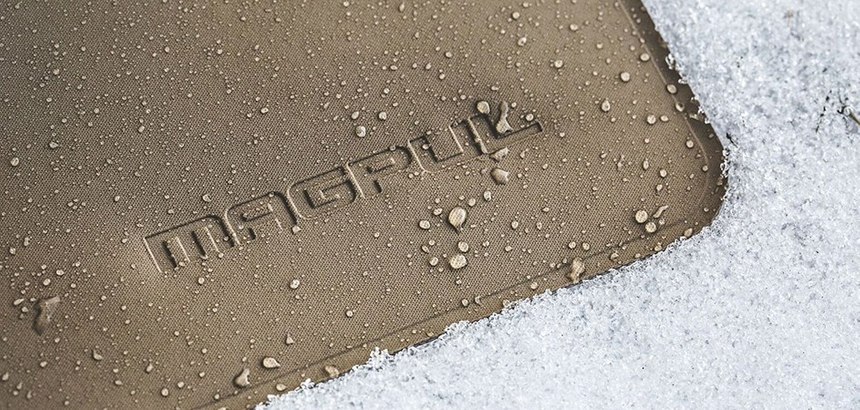 Magpul's pouches are water-resistant to keep items dry in most wet environments.