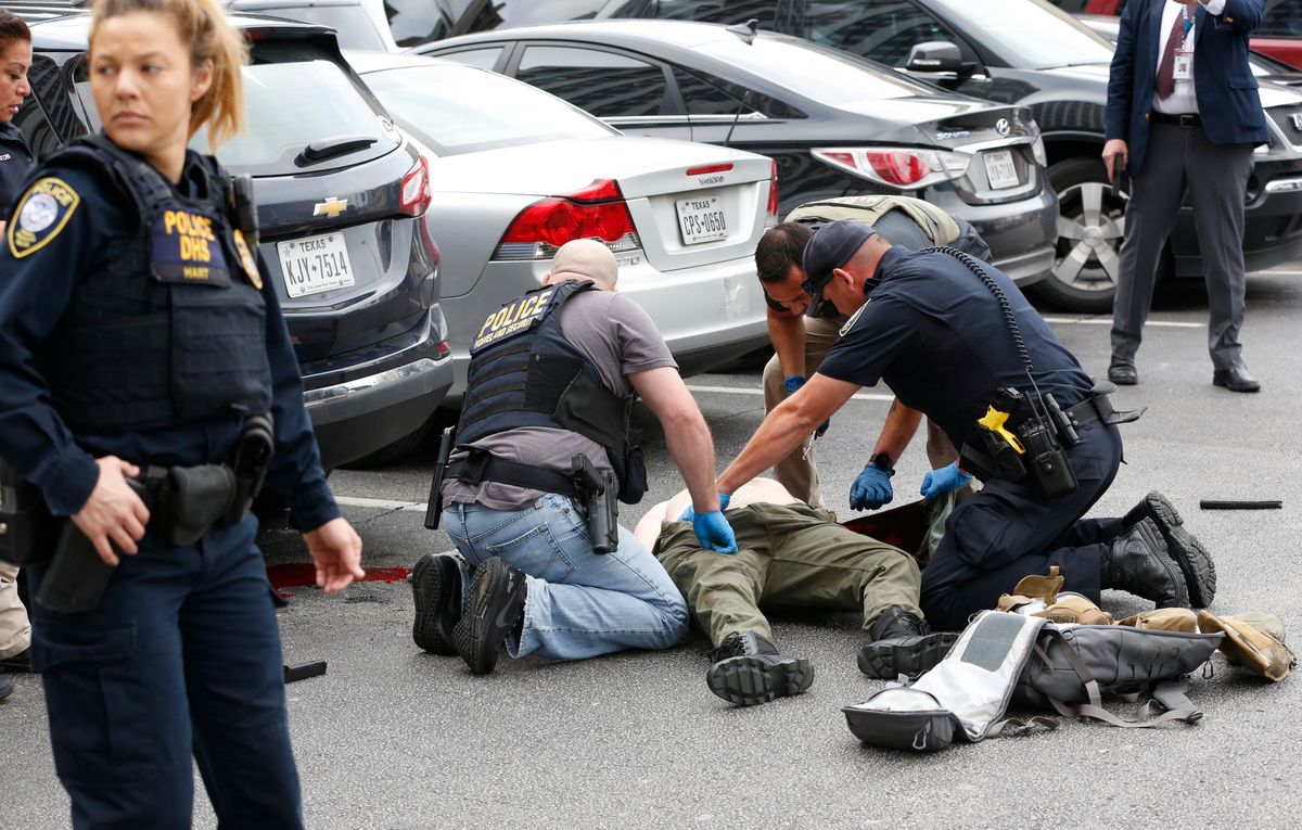 Masked Gunman Fatally Shot After Opening Fire On Dallas Courthouse